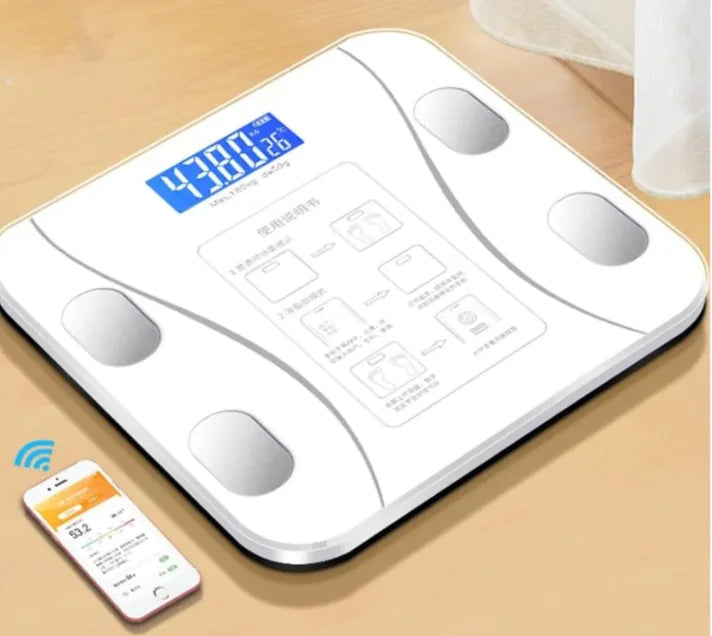 GlowTrack™ Smart Body Scale – Bluetooth Weight, Fat, and Body Composition Analyzer
