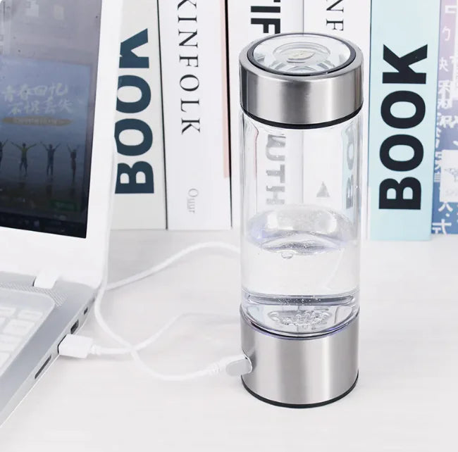💧 GlowHydrate™ Hydrogen Water Bottle by CurvaGlow™